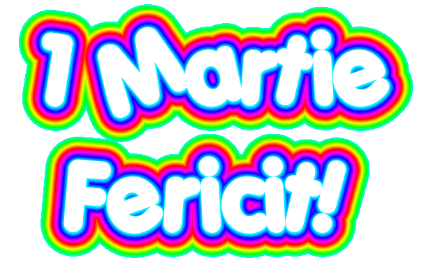 Cele mai apreciate felicitari animate de 1 Martie - 1 Martie Fericit!