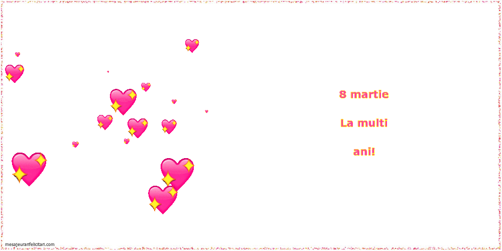 Felicitari animate de 8 Martie - La multi ani