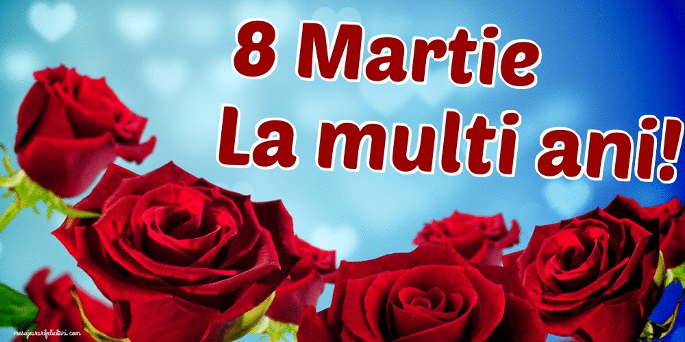 Cele mai apreciate felicitari animate de 8 Martie - 8 Martie La multi ani!