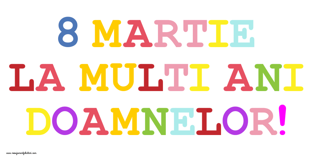 Cele mai apreciate felicitari animate de 8 Martie - 8 Martie La multi ani doamnelor!