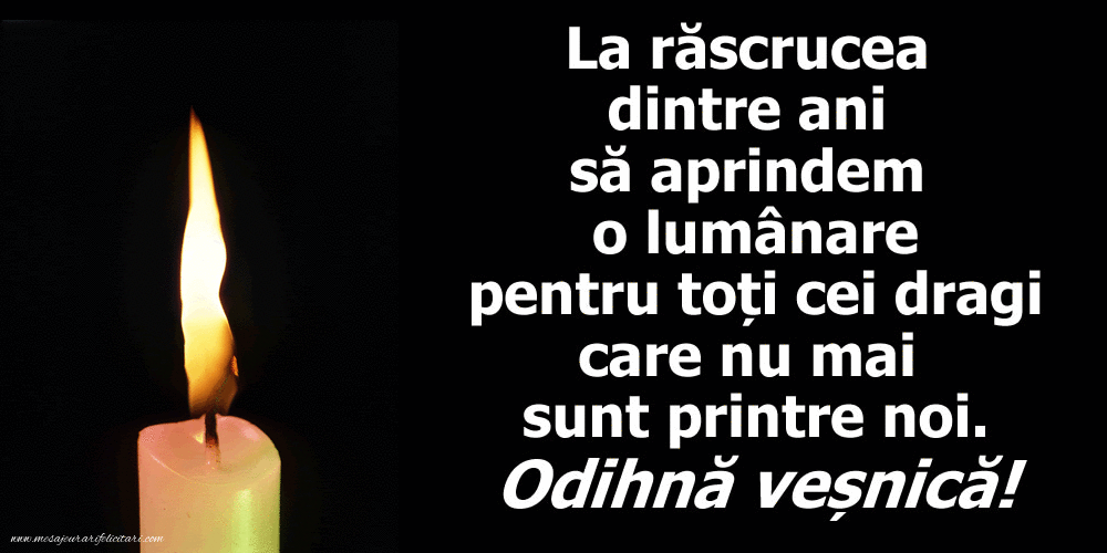 Anul Nou - Odihnă veșnică!