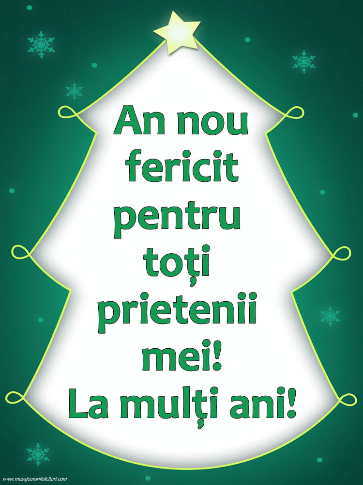 Felicitari animate de Anul Nou - AN NOU FERICIT PENTRU TOȚI PRIETENII MEI! LA MULȚI ANI!