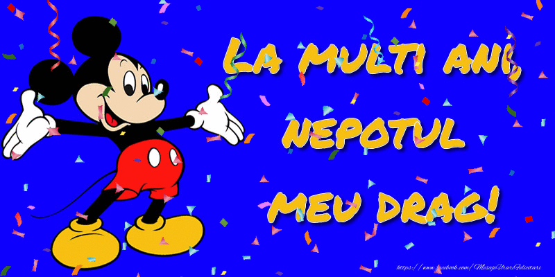 Copii - La multi ani, nepotul meu drag! - Mickey Mouse