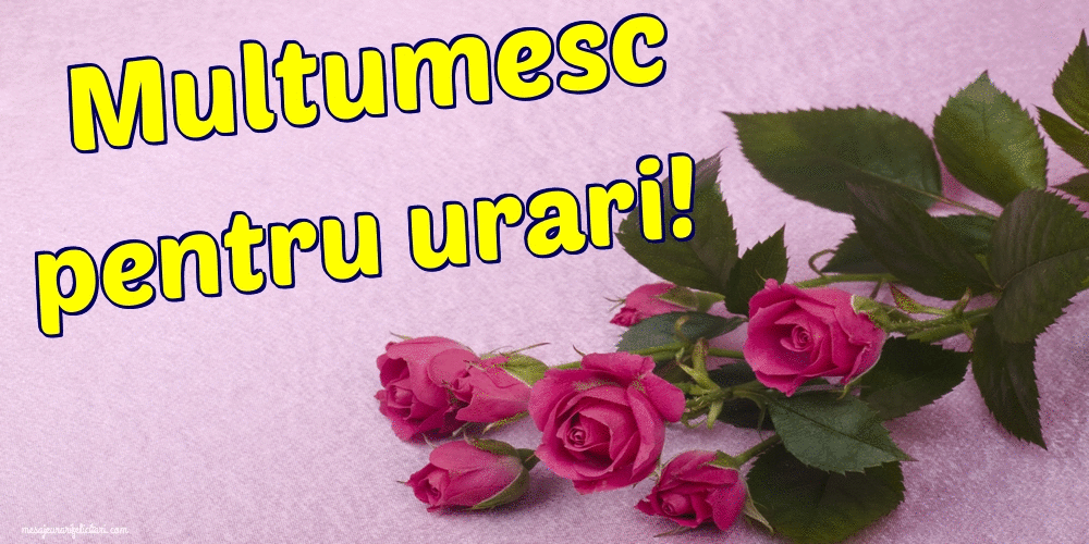 Felicitari animate de multumire - Multumesc pentru urari!