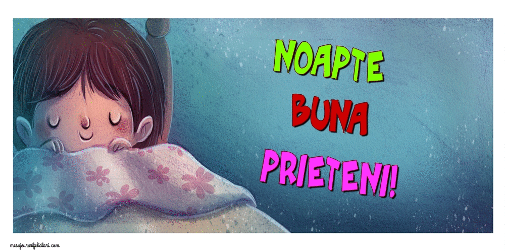 Felicitari animate de noapte buna - Noapte buna prieteni!