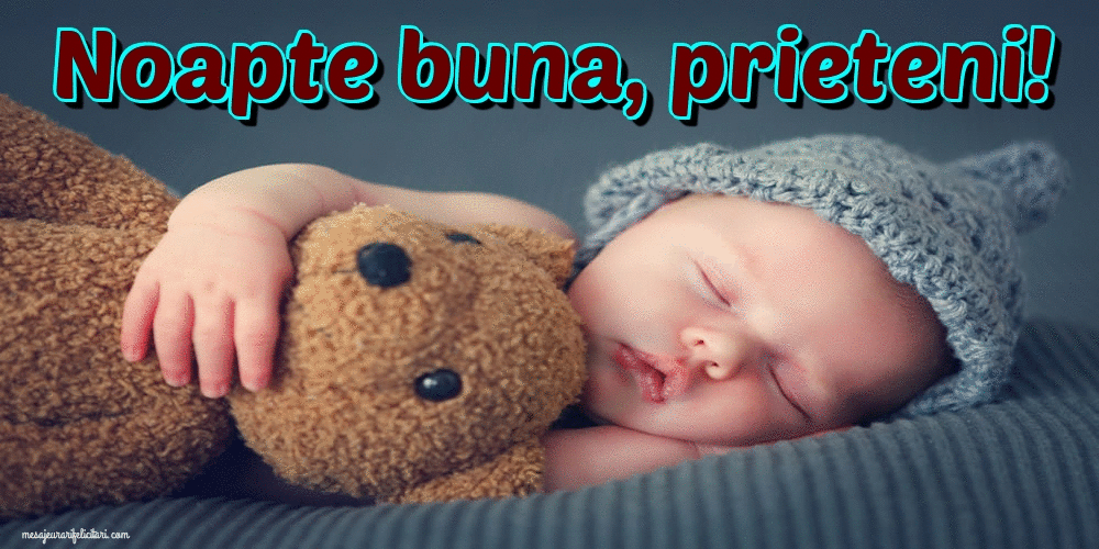 Felicitari animate de noapte buna - Noapte buna, prieteni!