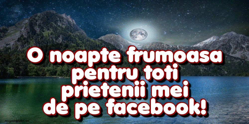 Cele mai apreciate felicitari animate de noapte buna - O noapte frumoasa pentru toti prietenii mei de pe facebook!