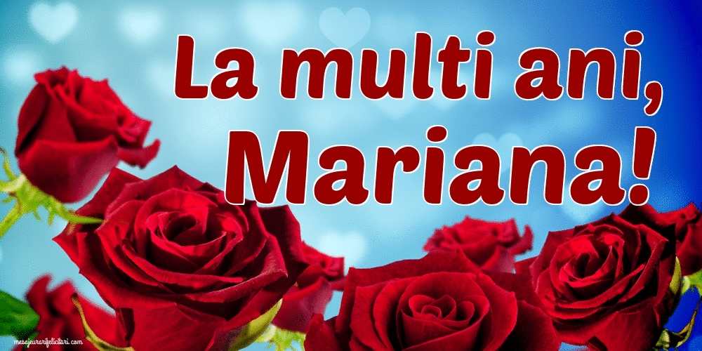 Felicitari animate de Sfanta Maria - La multi ani, Mariana!