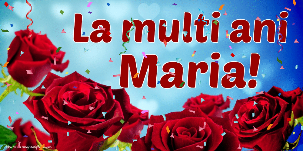 Felicitari animate de Sfanta Maria - La multi ani Maria!