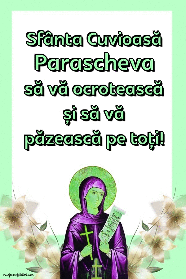 Felicitari animate de Sfanta Parascheva - Fiți Binecuvântați!