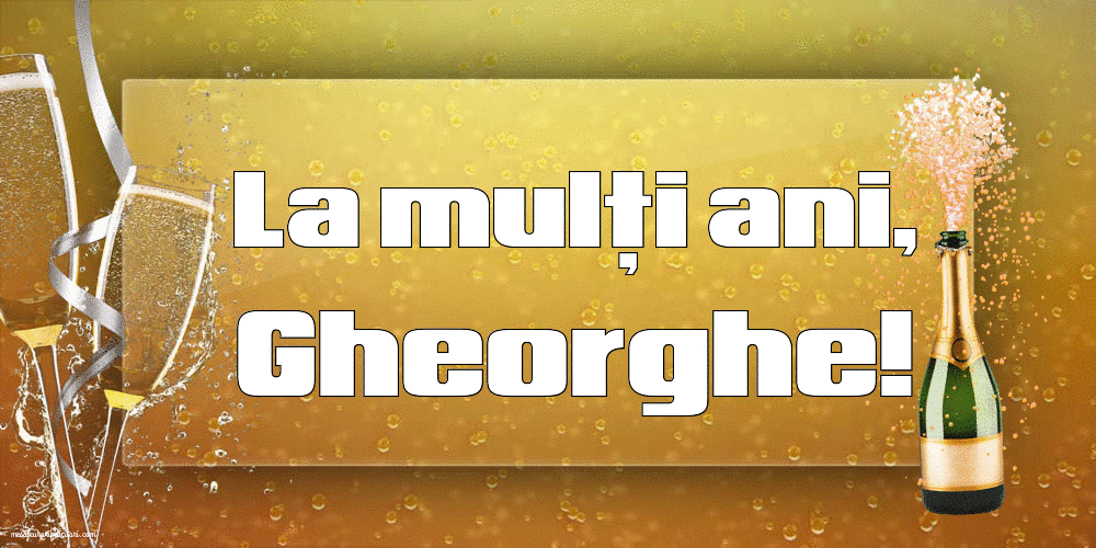 Felicitari animate de Sfantul Gheorghe - La mulți ani, Gheorghe!