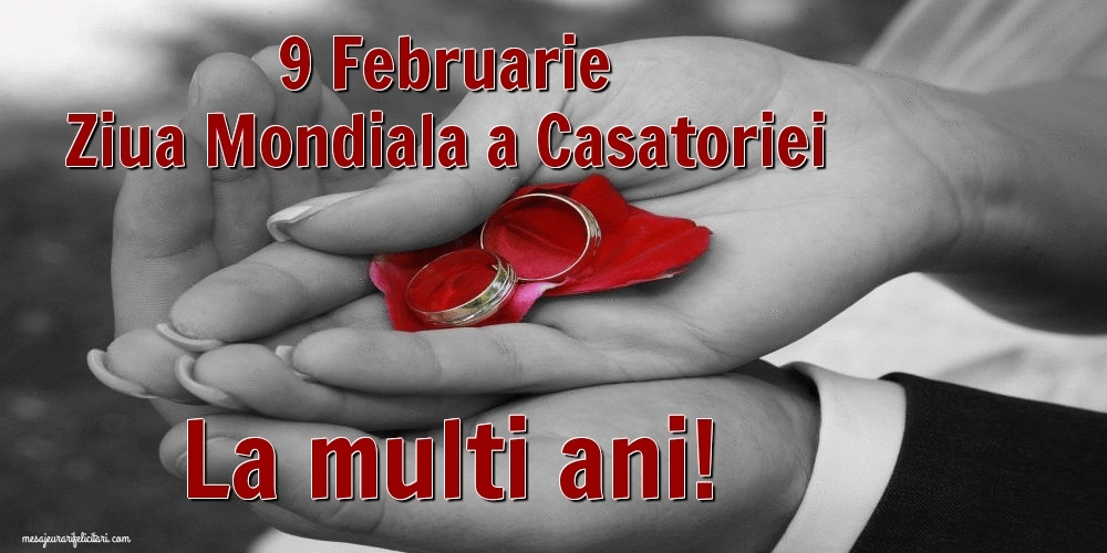Felicitari animate de Ziua Casatoriei - 9 Februarie Ziua Mondiala a Casatoriei La multi ani!