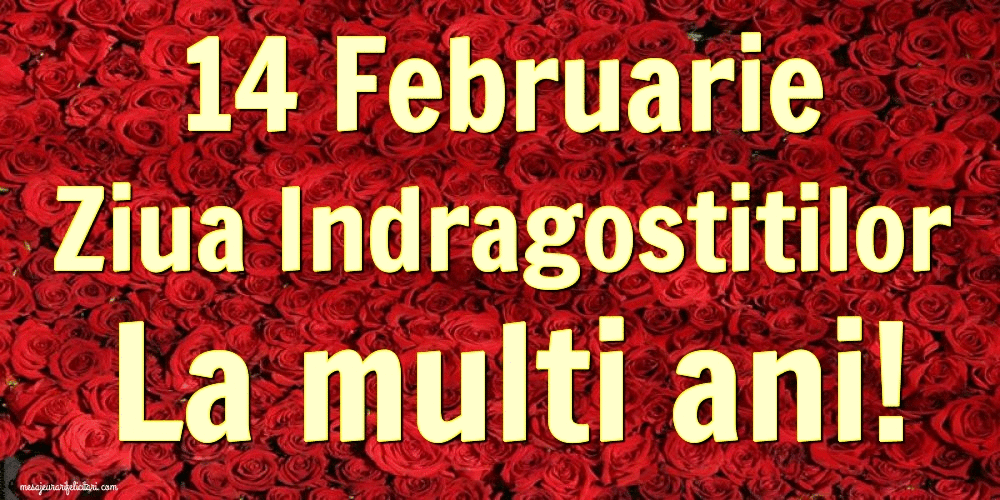 Cele mai apreciate felicitari animate Ziua indragostitilor - 14 Februarie Ziua Indragostitilor La multi ani!