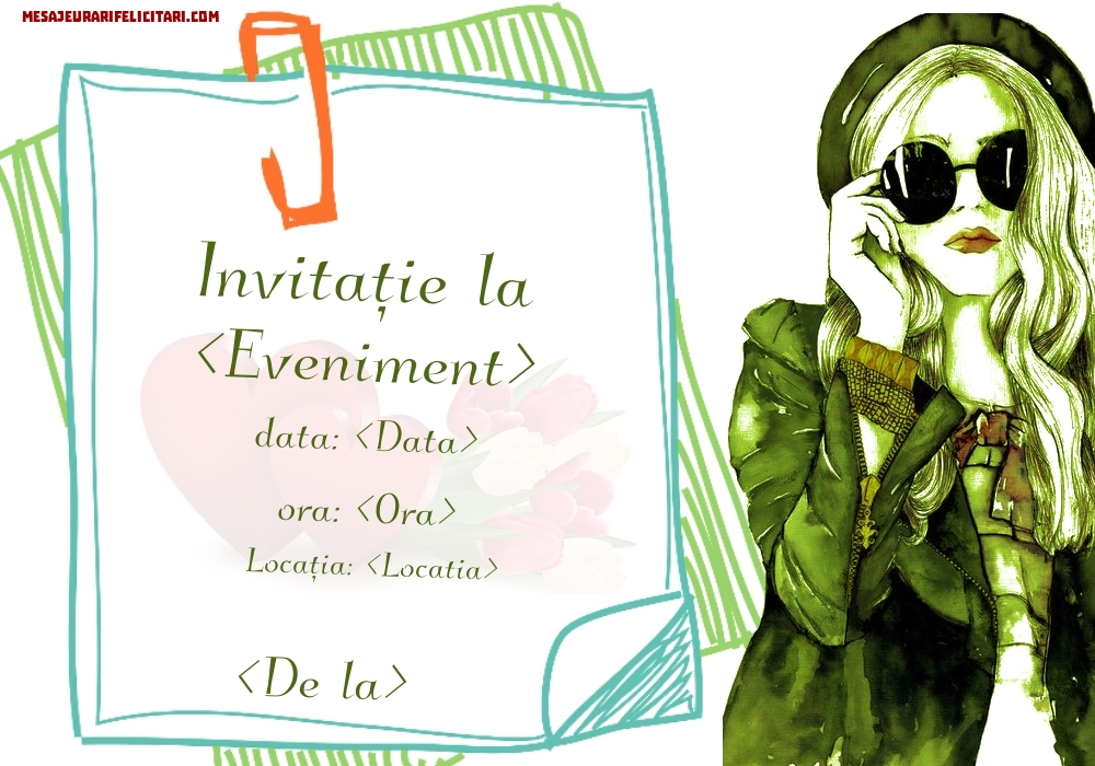 Invitație la diverse evenimente - Invitații la Ziua de nastere personalizate