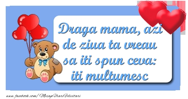 Mesaje de 8 Martie - Draga mama, iti multumesc! - mesajeurarifelicitari.com