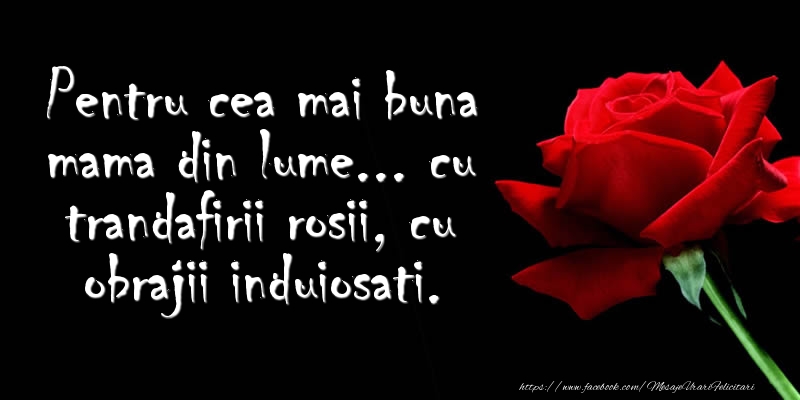 Mesaje de 8 Martie - Pentru cea mai buna mama din lume... - mesajeurarifelicitari.com