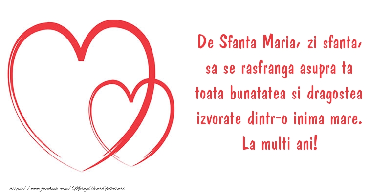 Mesaje de Sfanta Maria - De Sfanta Maria, zi sfanta - mesajeurarifelicitari.com