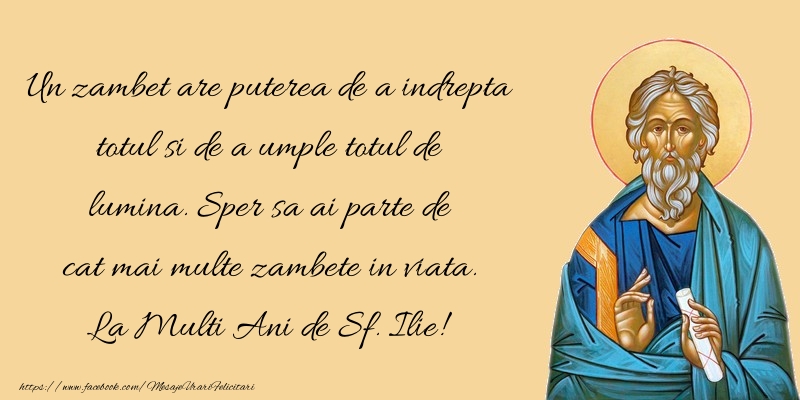 Mesaje de Sfantul Ilie - La Multi Ani de Sf. Ilie! - mesajeurarifelicitari.com