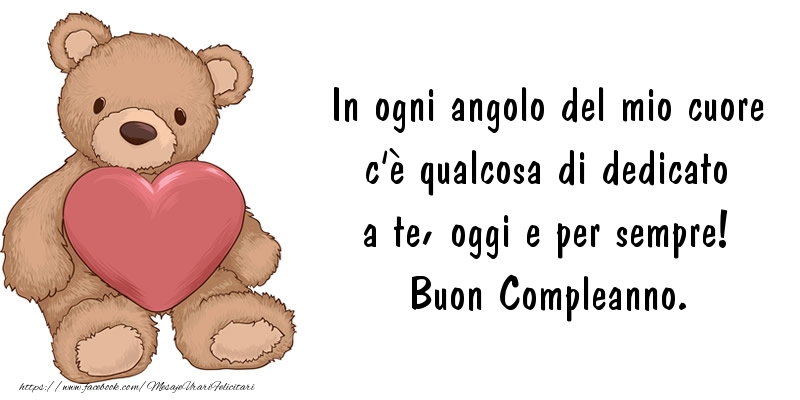 Mesaje de zi de nastere in Italiana - Buon Compleanno - mesajeurarifelicitari.com
