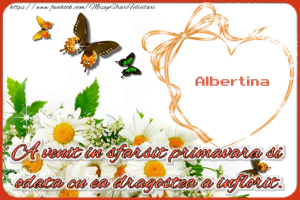 Felicitari de 1 Martie - Albertina