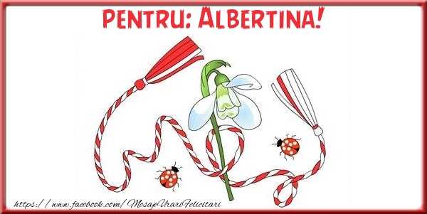 Felicitari de 1 Martie - Pentru Albertina!