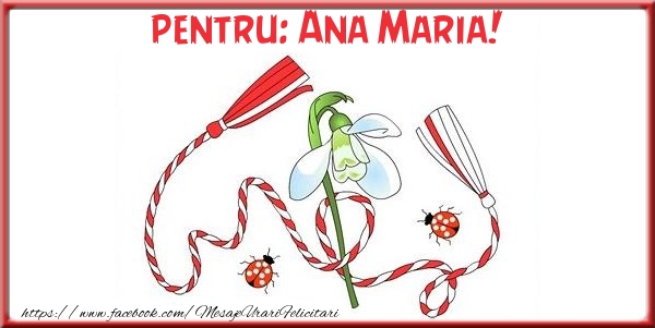 Felicitari de 1 Martie - Pentru Ana Maria!