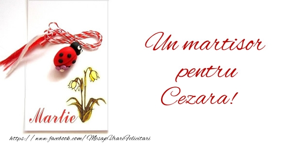 Felicitari de 1 Martie -  Un martisor pentru Cezara!