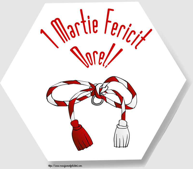 Felicitari de 1 Martie - 1 Martie Fericit Dorel!