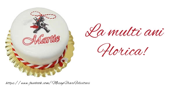 Felicitari de 1 Martie - 1 martie La multi ani  Florica!