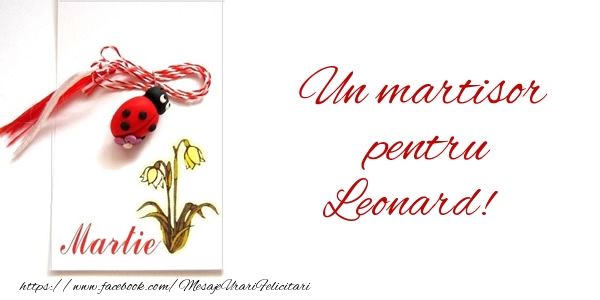 Felicitari de 1 Martie -  Un martisor pentru Leonard!