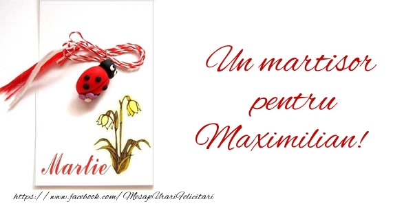 Felicitari de 1 Martie -  Un martisor pentru Maximilian!