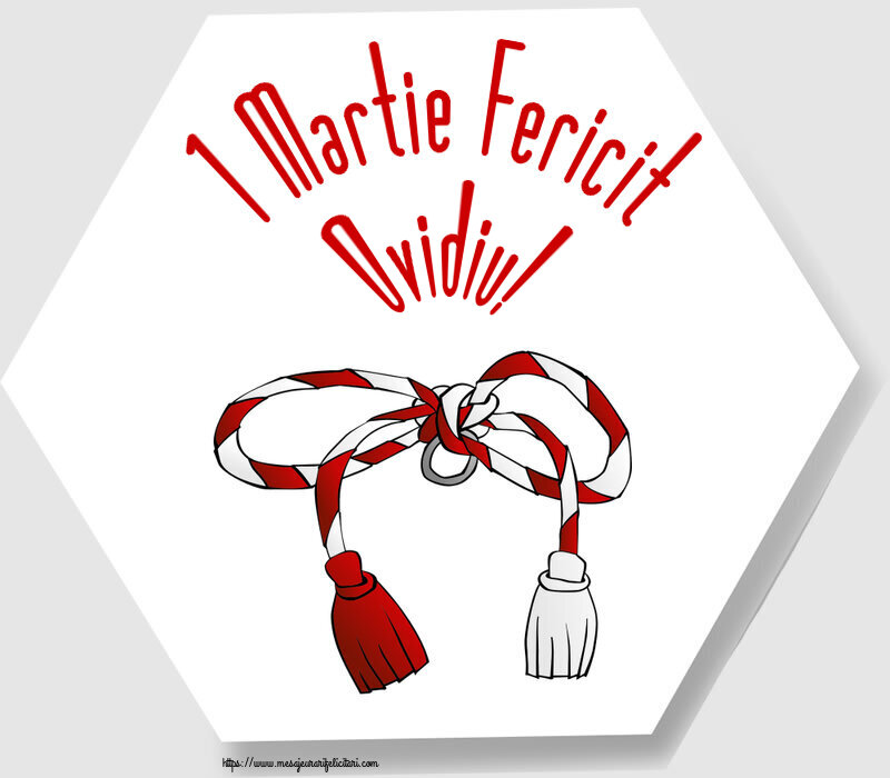 Felicitari de 1 Martie - Martisor | 1 Martie Fericit Ovidiu!