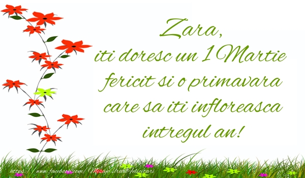 Felicitari de 1 Martie - Flori | Zara iti doresc un 1 Martie  fericit si o primavara care sa iti infloreasca intregul an!