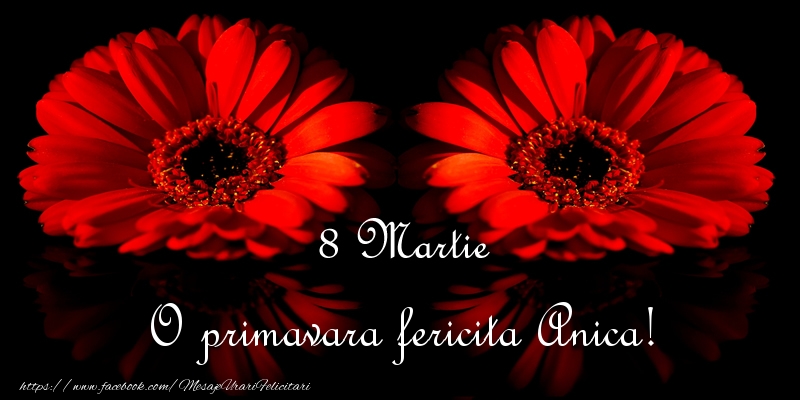 Felicitari de 8 Martie - Flori | O primavara fericita Anica!