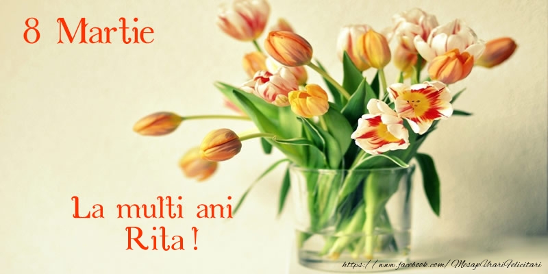 Felicitari de 8 Martie - Lalele | La multi ani Rita! 8 Martie