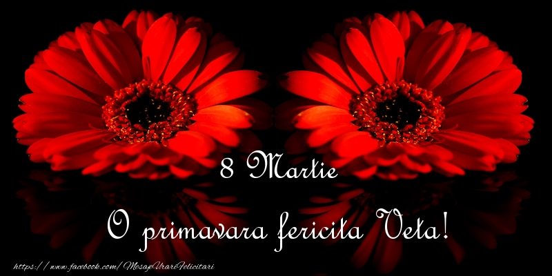 Felicitari de 8 Martie - Flori | O primavara fericita Veta!