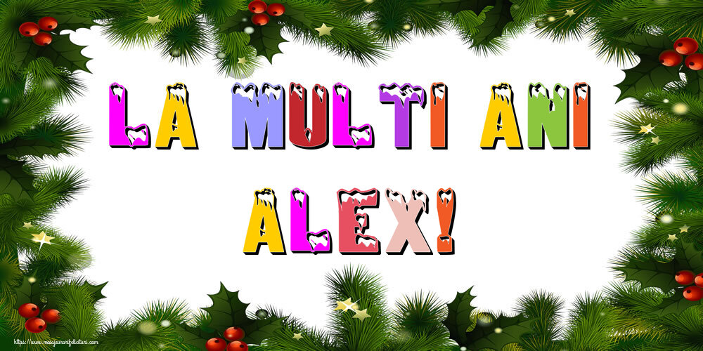 Felicitari de Anul Nou - Brazi | La multi ani Alex!