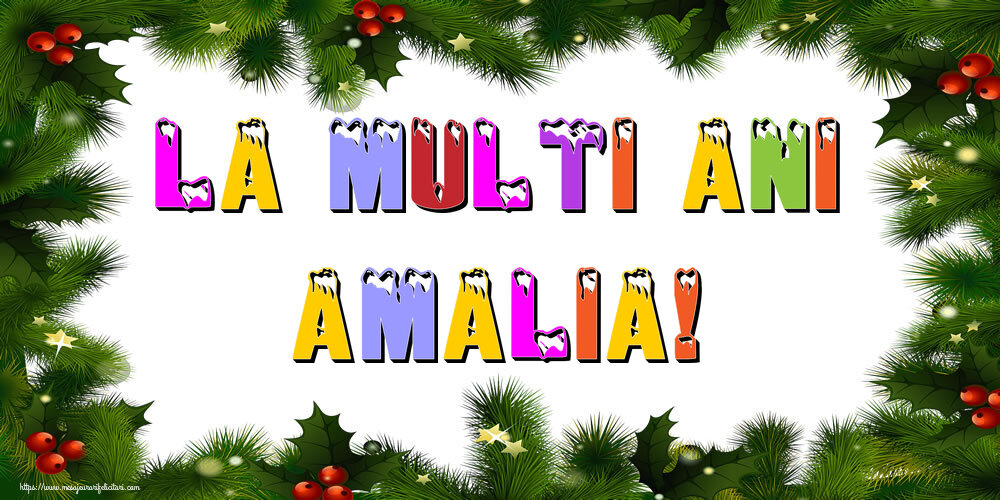 Felicitari de Anul Nou - La multi ani Amalia!