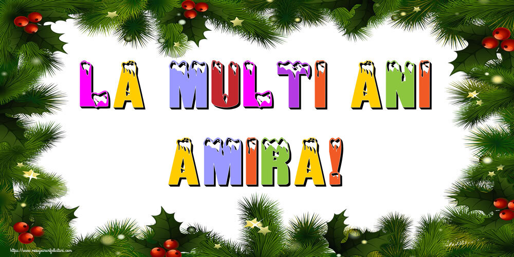 Felicitari de Anul Nou - La multi ani Amira!