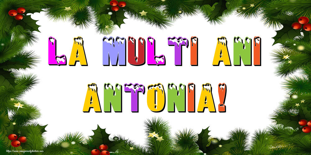 Felicitari de Anul Nou - La multi ani Antonia!