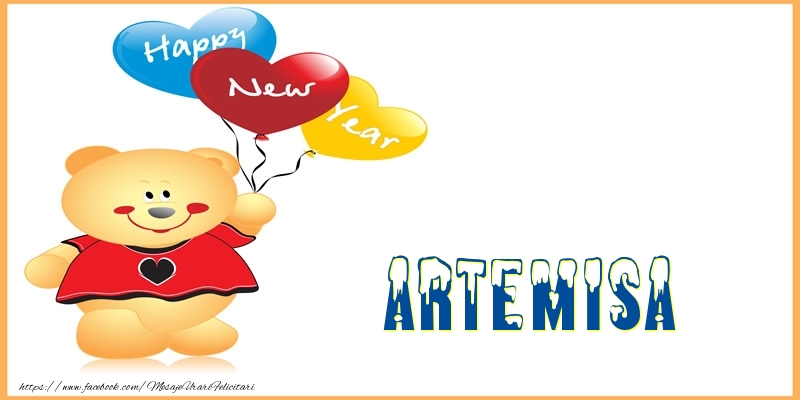  Felicitari de Anul Nou - Baloane & Ursuleti | Happy New Year Artemisa!