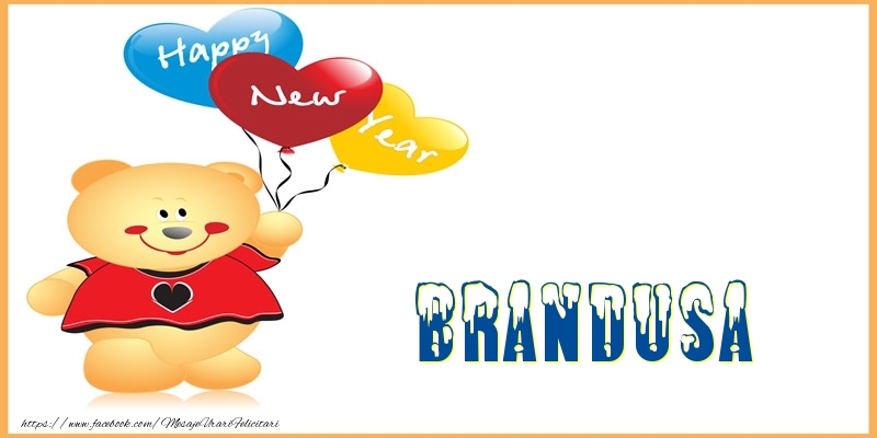 Felicitari de Anul Nou - Baloane & Ursuleti | Happy New Year Brandusa!