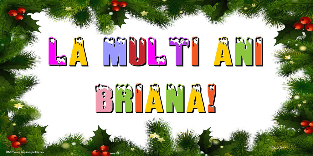 Felicitari de Anul Nou - La multi ani Briana!