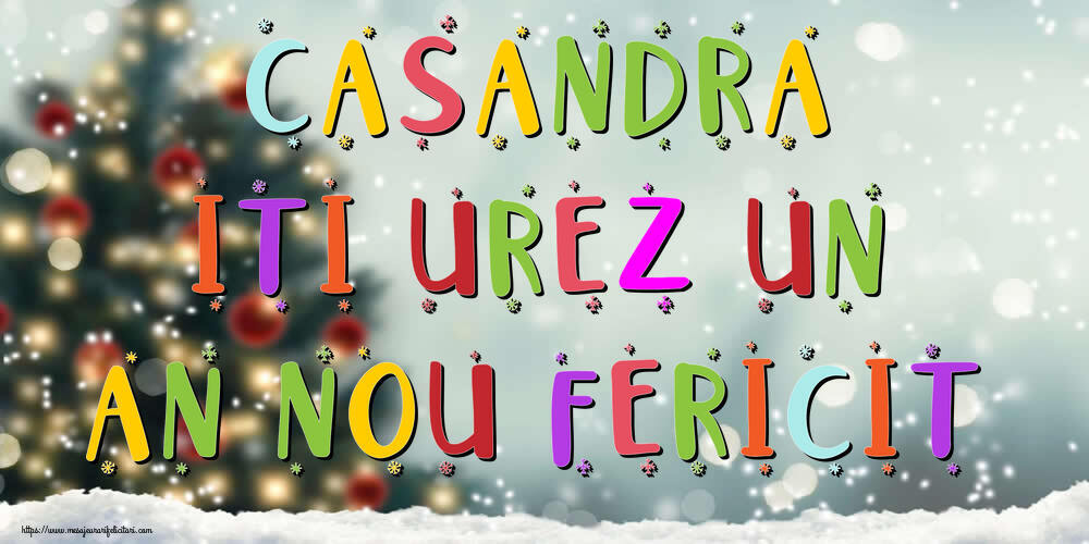 Felicitari de Anul Nou - Brazi & Peisaje De Iarna | Casandra, iti urez un An Nou Fericit!