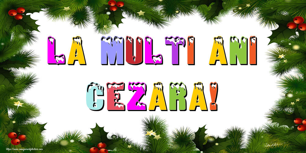 Felicitari de Anul Nou - La multi ani Cezara!