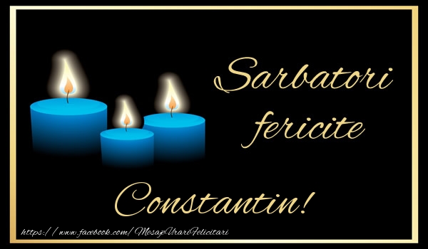 Felicitari de Anul Nou - Lumanari | Sarbatori fericite Constantin!