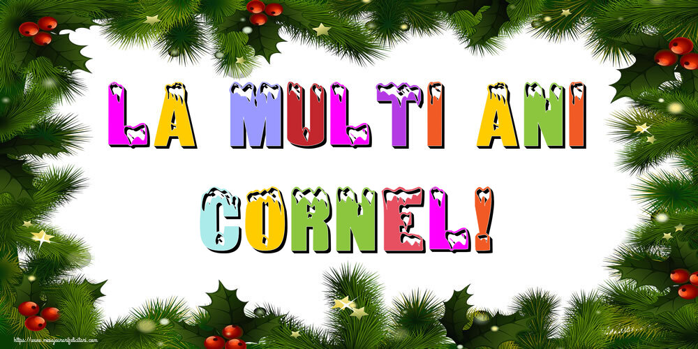 Felicitari de Anul Nou - La multi ani Cornel!