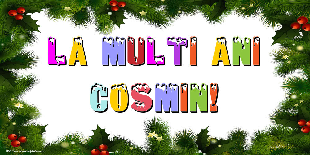 Felicitari de Anul Nou - La multi ani Cosmin!