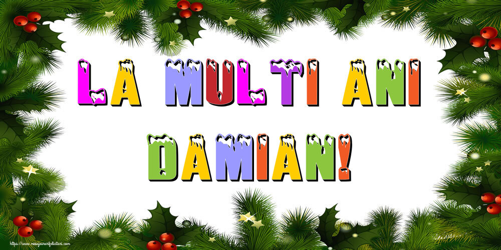 Felicitari de Anul Nou - Brazi | La multi ani Damian!