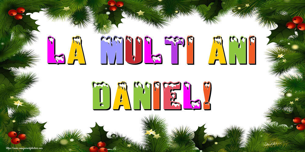 Felicitari de Anul Nou - La multi ani Daniel!